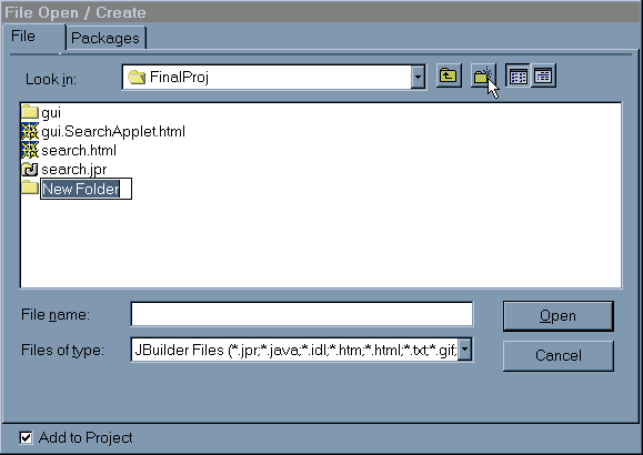 File Open/Create